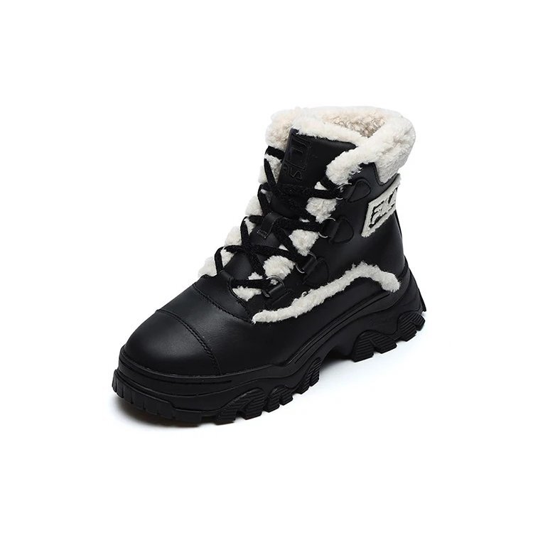 Warm Snow Boots "Black White"