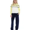 Wax Yellow Giovana Cropped Zip-Up Top