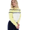 Wax Yellow Giovana Cropped Zip-Up Top