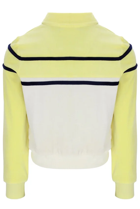 Wax Yellow Giovana Cropped Zip-Up Top
