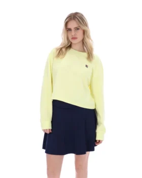 Wax Yellow Sestri Wide Crew Neck Sweatshirt