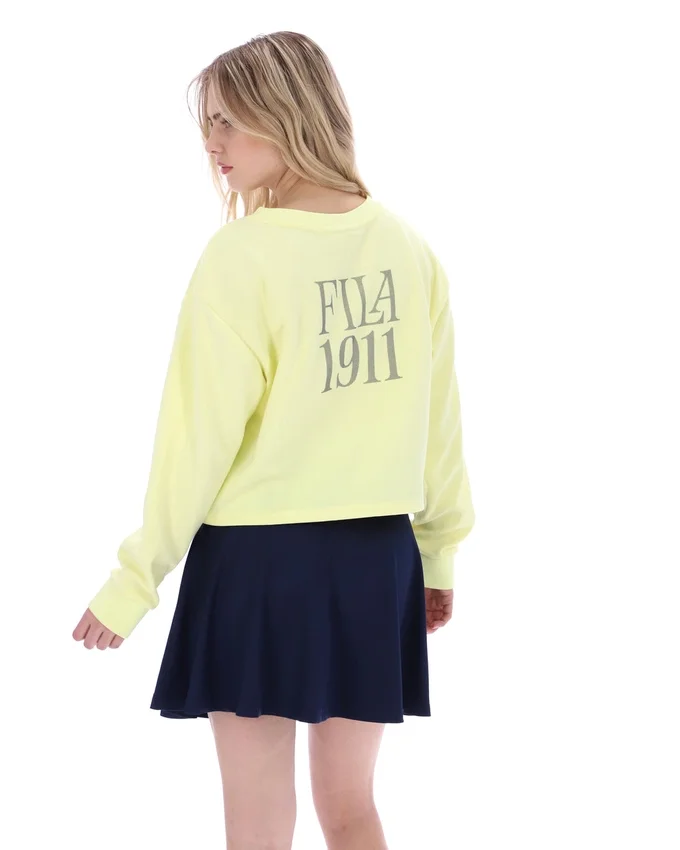 Wax Yellow Sestri Wide Crew Neck Sweatshirt
