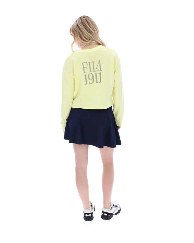 Wax Yellow Sestri Wide Crew Neck Sweatshirt