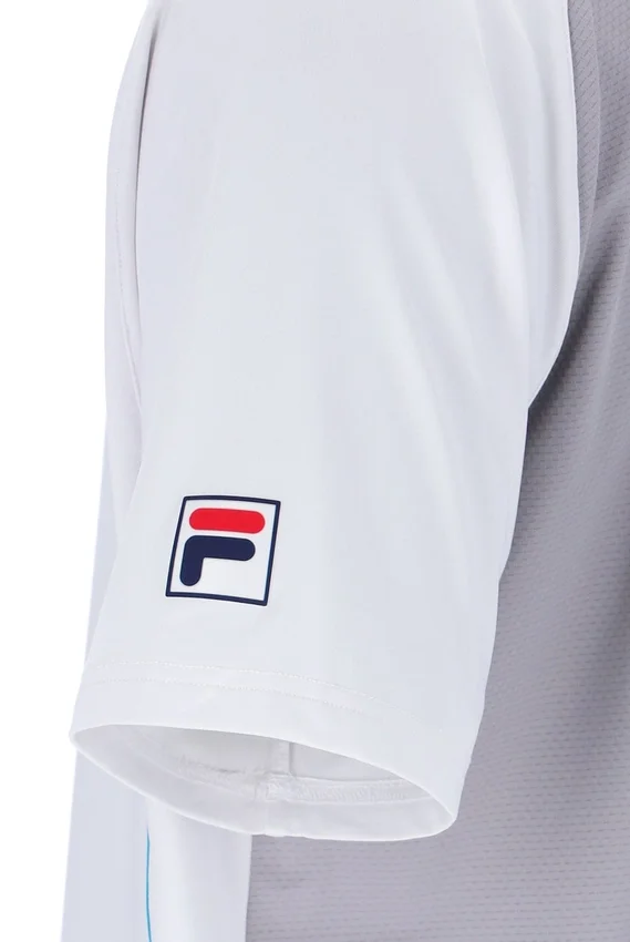 White Backspin Tennis Short Sleeve Top