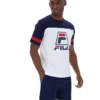 White Damon Cut and Sew Tee