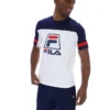 White Damon Cut and Sew Tee