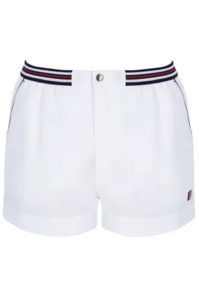 White High Tide Terry Pocket Stripe Shorts