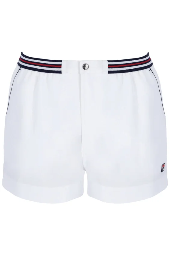 White High Tide Terry Pocket Stripe Shorts