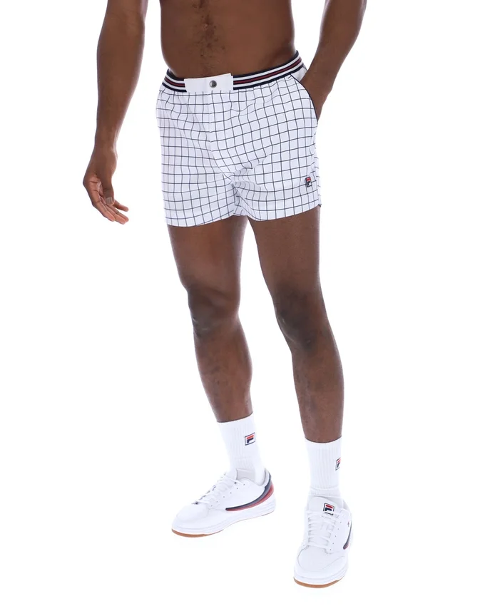White High Tide Terry Pocket Stripe Shorts