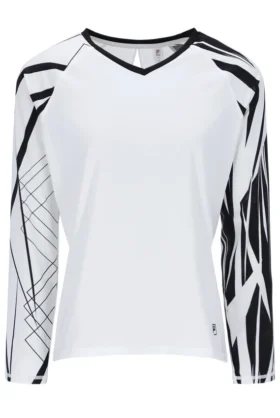 White Pro Tennis Long Sleeved Top