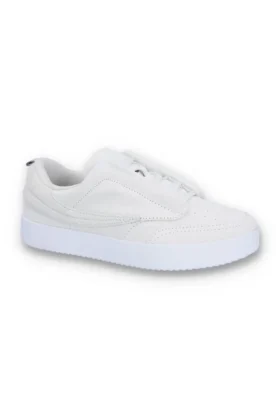 White Suede Festa 77 Heritage Tennis Trainer