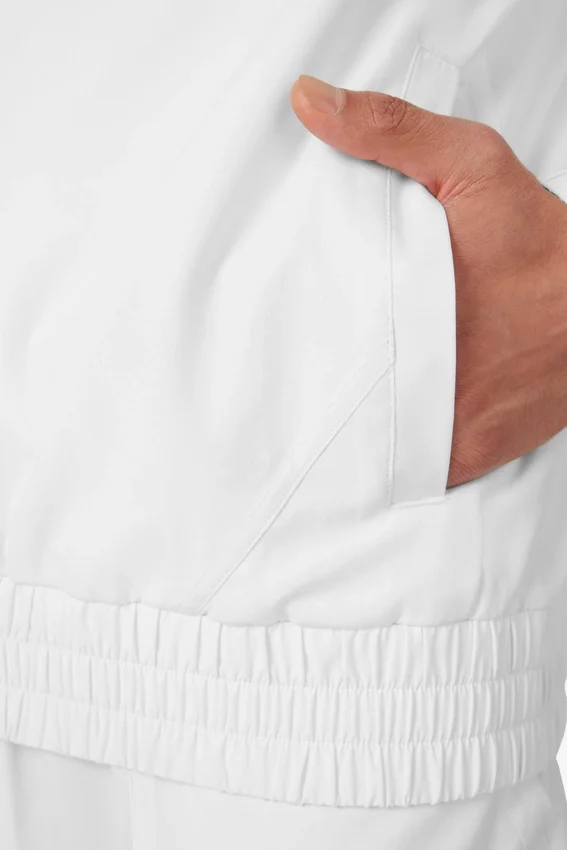 White Tennis Court Track Top