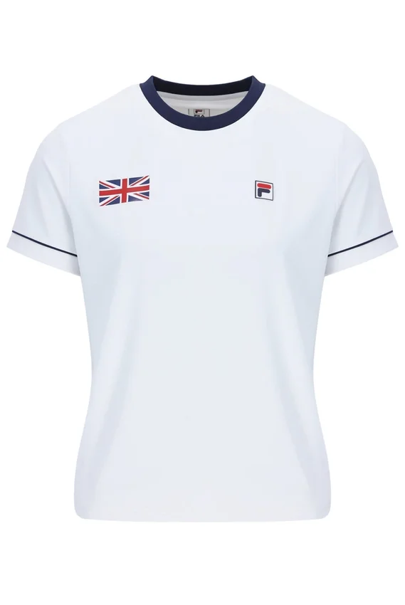 White Women's Tennis GB T-Shirt