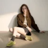 Women's Green Suede Ritmo Trainer
